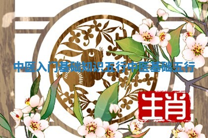 中医入门基础知识五行_中医基础 五行