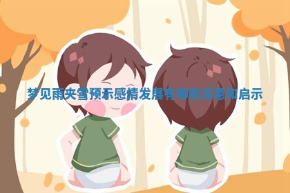 梦见雨夹雪预示感情发展有哪些深意和启示