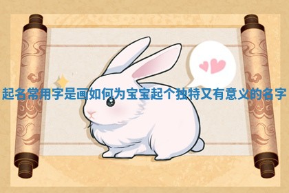 起名常用字是画如何为宝宝起个独特又有意义的名字