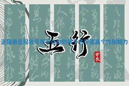 选择最佳起名专用字让你的孩子名字更具个性和魅力